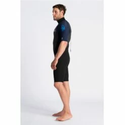 C-Skins Element 3/2mm Mens Shorty Wetsuit Black Slate Cyan - Extra Large XL -SurfSurfSurf outlet shop 2048x blank copy 60477