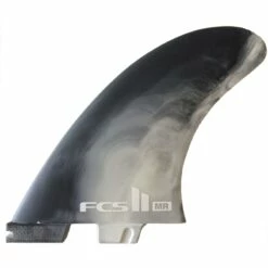 FCS II MR PC Surfboard Fins Black White Swirl