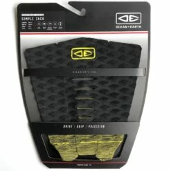 Ocean Earth Simple Jack Surfboard Tail Pad Black Lime