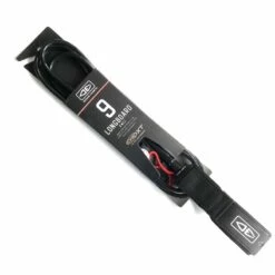 Ocean Earth One XT Longboard Surfboard Knee Leash 9ft - Black