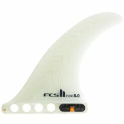 FCS II Flow Longboard Surfboard Fin Clear - 9 Inch