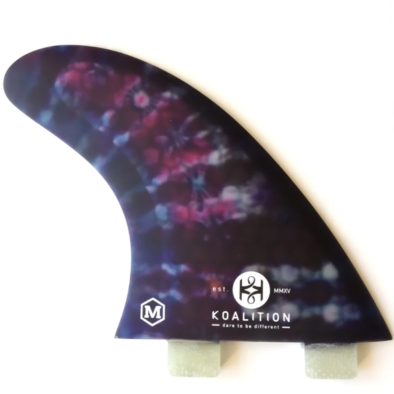 Koalition Tie Dye Surfboard Fin Set Medium FCS 1 Koalition Tie Dye Surfboard Fin Set Medium FCS