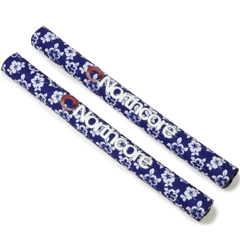 Northcore Blue Hibiscus Wide Load Roof Bar Pads 1 Northcore Blue Hibiscus Wide Load Roof Bar Pads