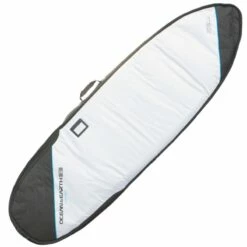 Ocean Earth Double Compact Shortboard XP Surfboard Travel Bag Silver - 6ft
