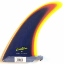 Koalition California Longboard Fin 8.5 Inch Blue Rainbow