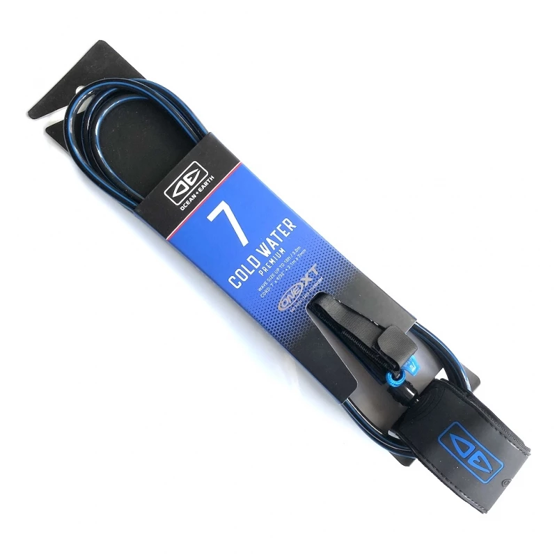 Ocean Earth One XT Cold Water Surfboard Leash 7ft 1 Ocean Earth One XT Cold Water Surfboard Leash 7ft