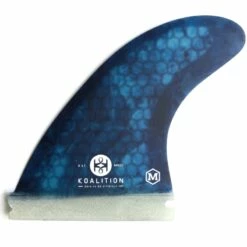Koalition Surfboard Fin Set Medium Futures Malachite Blue