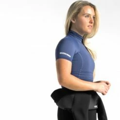 C-Skins Womens High Collar Rash Vest Denim Blue - UK 8 7 C-Skins Womens High Collar Rash Vest Denim Blue - UK 8 -SurfSurfSurf outlet shop 7080 4 l