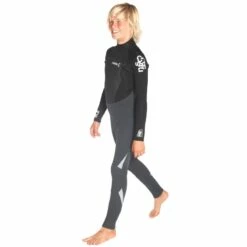 C-Skins Junior Legend 5/4/3mm Wetsuit Back Zip Black - J3XL