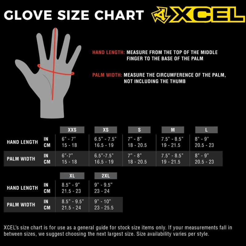 Xcel 4mm Comp X Channel Flex TDC Wetsuit Gloves - XL 2 Xcel 4mm Comp X Channel Flex TDC Wetsuit Gloves - XL - Image 2