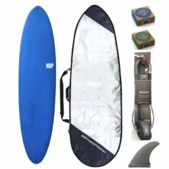 NSP 6ft8 ProTech MiniMal Surfboard Package Blue Tint