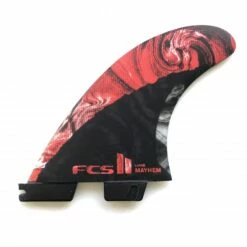 FCS II MB PC Carbon Thruster Surfboard Fins Large Red