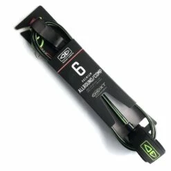 Ocean Earth One XT All Round Comp Leash 6ft Black Lime