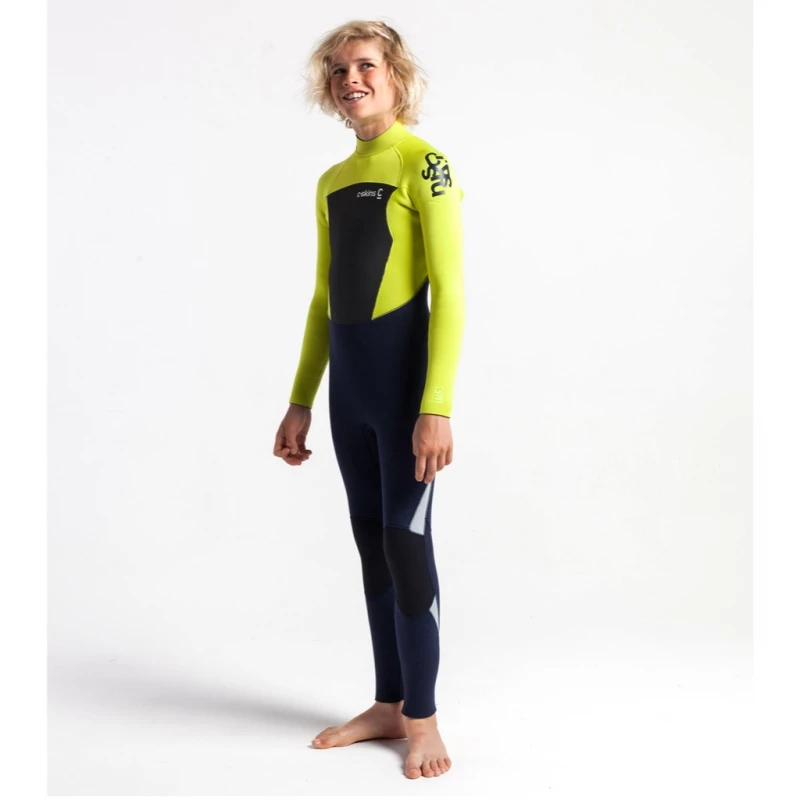 C-Skins Junior Legend 5/4/3mm Wetsuit Back Zip Slate Flash Green - J2XL 4 C-Skins Junior Legend 5/4/3mm Wetsuit Back Zip Slate Flash Green - J2XL - Image 4