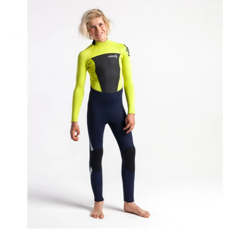 C-Skins Junior Legend 5/4/3mm Wetsuit Back Zip Slate Flash Green - J2XL 1 C-Skins Junior Legend 5/4/3mm Wetsuit Back Zip Slate Flash Green - J2XL