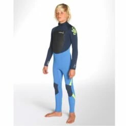 C-Skins Junior Legend 5/4/3mm Wetsuit Back Zip Cyan Ink Blue - J2XL -SurfSurfSurf outlet shop 7782 2 l