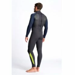 C-Skins Element 3/2mm Mens Wetsuit Anthracite Slate Lime - Large Tall LT -SurfSurfSurf outlet shop cel32mbzanslliquarter2 15966