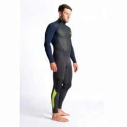 C-Skins Element 3/2mm Mens Wetsuit Anthracite Slate Lime - Large Tall LT -SurfSurfSurf outlet shop cel32mbzanslliquarter4 67728