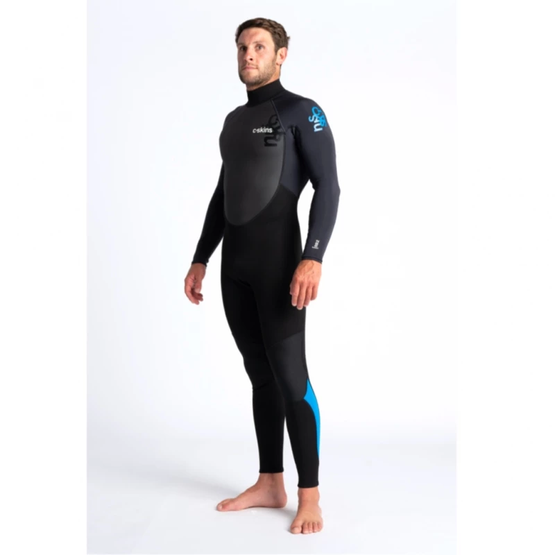 C-Skins Element 3/2mm Mens Wetsuit Black Anthracite Cyan - Large Tall LT 2 C-Skins Element 3/2mm Mens Wetsuit Black Anthracite Cyan - Large Tall LT - Image 2