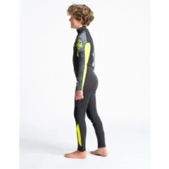 C-Skins Element 3/2mm Junior Wetsuit Anthracite Yellow Black - J2XL -SurfSurfSurf outlet shop cel32stjanyebktdside2 75828