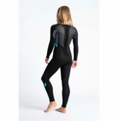 C-Skins Element 3/2mm Womens Wetsuit Black Tie Dye Cyan - UK 10 -SurfSurfSurf outlet shop cel32stwrbbktdcyquarter2 69349