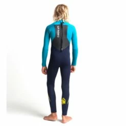 C-Skins Junior Legend 5/4/3mm Wetsuit Back Zip Slate Ocean Teal - J2XL -SurfSurfSurf outlet shop cle54jbzslotayback 29212