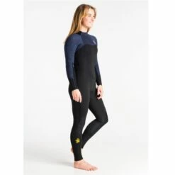 C-Skins Solace 3/2mm Womens Wetsuit Back Zip - UK 14 -SurfSurfSurf outlet shop cso32wbzbkbssfquarter4 10577