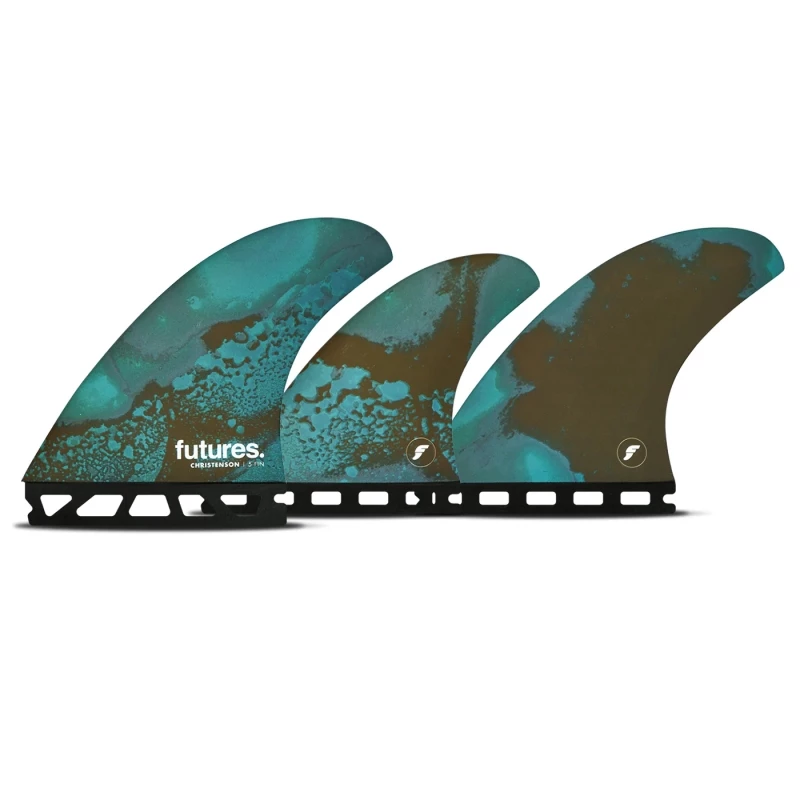 FCS Futures Fins Christenson Tri-Quad 5 Fin Set 1 FCS Futures Fins Christenson Tri-Quad 5 Fin Set