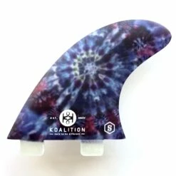 Koalition Tie Dye Surfboard Fin Set Small FCS