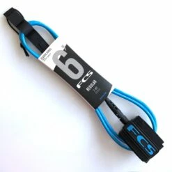 FCS Classic Surfboard Leash 6ft Blue
