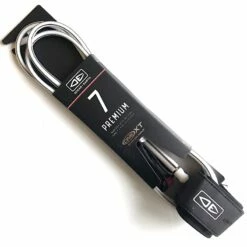 Ocean Earth One XT Surfboard Leash 7ft White