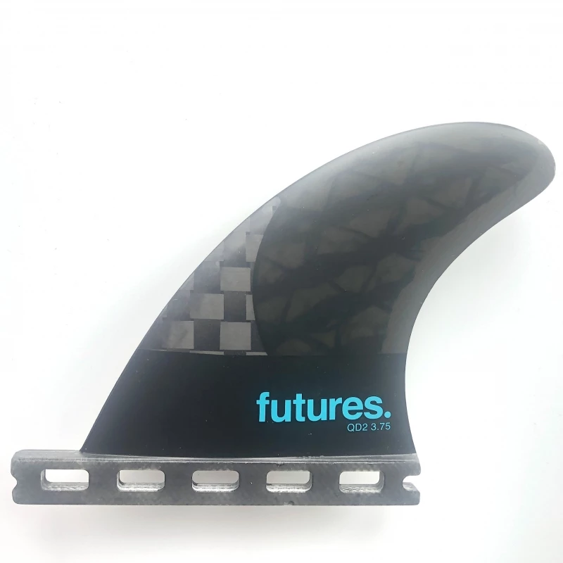 Futures Fins Blackstix QD2 3.75 Quad Rear Surfboard Fin Set 1 Futures Fins Blackstix QD2 3.75 Quad Rear Surfboard Fin Set