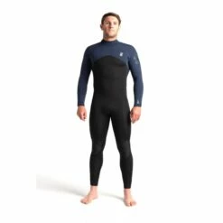 C-Skins Session 4/3mm Wetsuit GBS Back Zip - Large Tall LT 11 C-Skins Session 4/3mm Wetsuit GBS Back Zip - Large Tall LT -SurfSurfSurf outlet shop mens sessionbz4x3 ultracyan front 39443