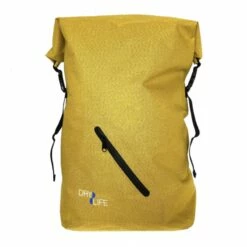 Dry Life 40 Litre Waterproof Soft Tarp Backpack - Grey -SurfSurfSurf outlet shop mustard front 14368