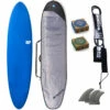 NSP 7ft6 ProTech MiniMal Surfboard Package Navy