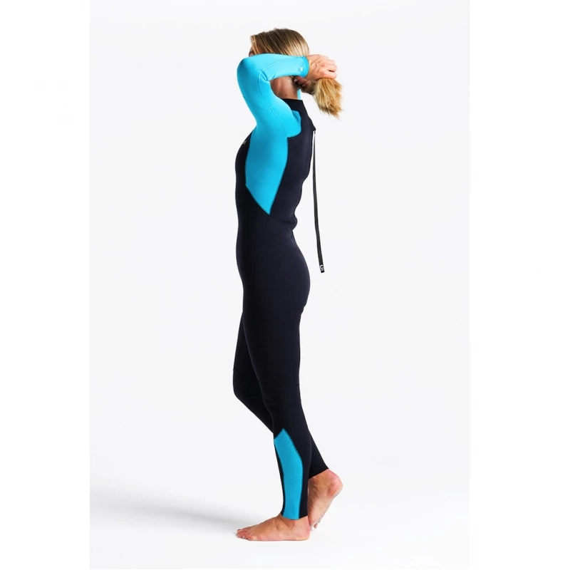 C-Skins Surflite 3/2mm Womens Wetsuit Back Zip Raven Cyan - UK 8 8 C-Skins Surflite 3/2mm Womens Wetsuit Back Zip Raven Cyan - UK 8 - Image 8