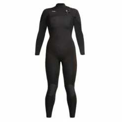 Xcel Womens Comp 4/3mm Chest Zip Wetsuit Black - USA 10T (UK 12 Tall)