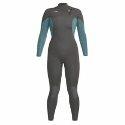 Xcel Wetsuits Womens Comp 3/2mm Wetsuit Grey Tin Flower - USA8 (UK10)